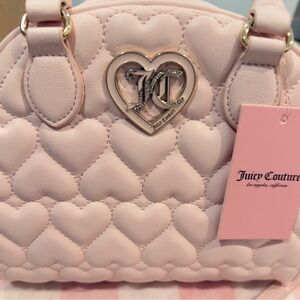 Juicy Couture Blush Heart Quilted Shoulder Bag